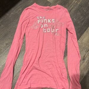 VS Pink Long Sleeve Graphic Tee